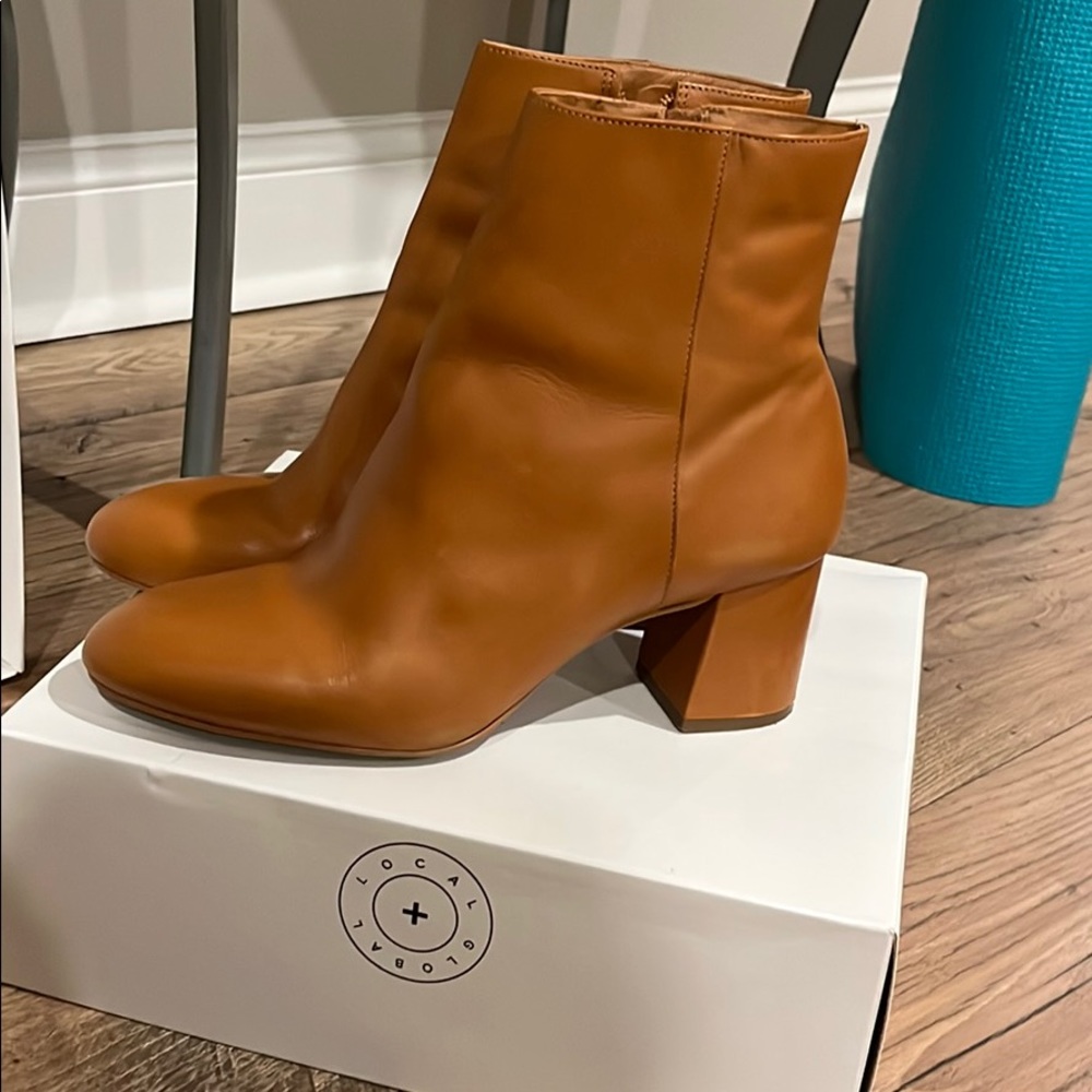 Able Leather Ankle Boot - Chestnut Napa